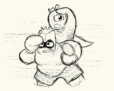 Halfbody Sketch, 2 characters. 24.00$.